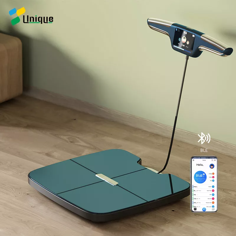 Custom TFT screen bluetooth bathroom scale digital 8 electrodes smart body fat scale