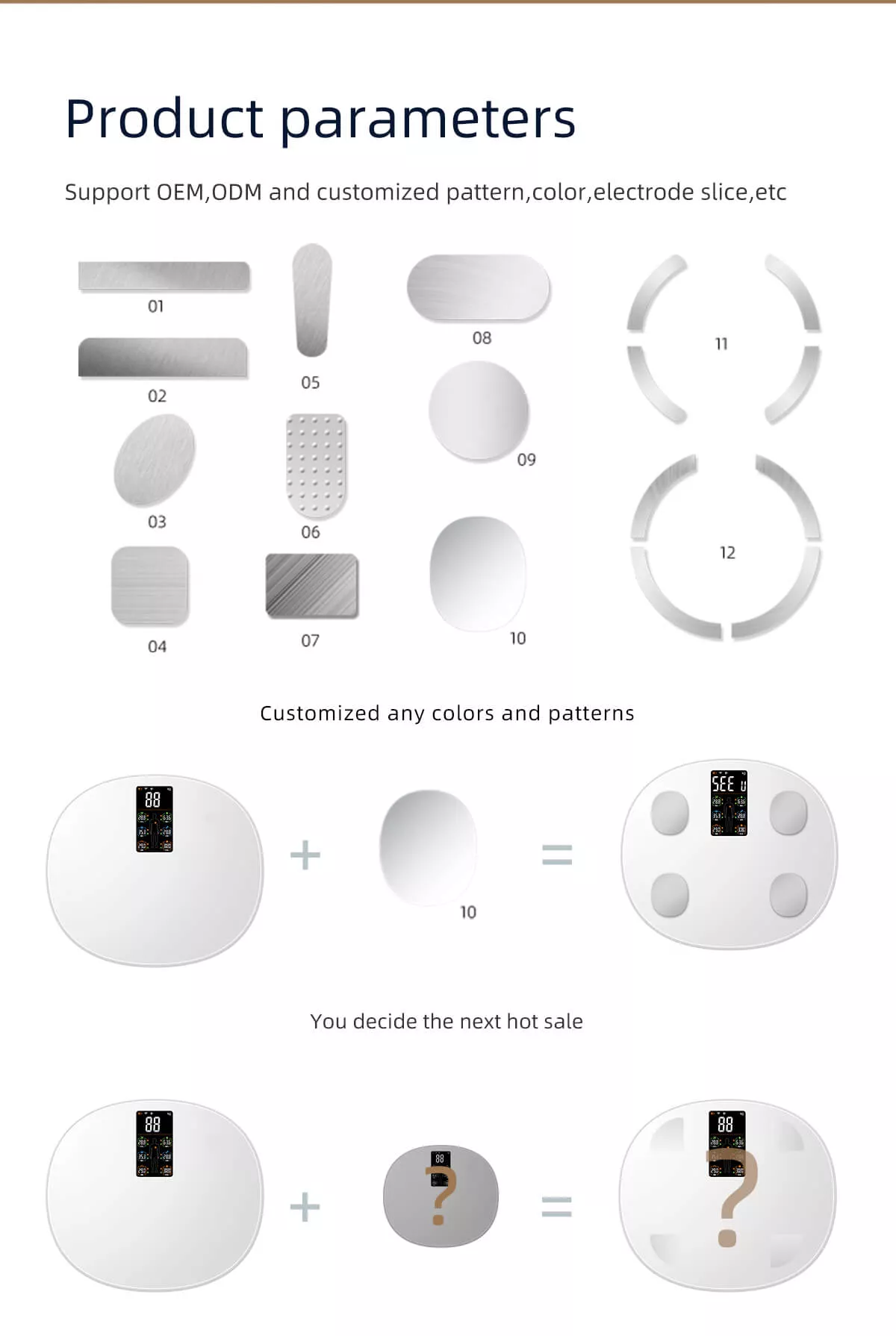OEM body fat scale, digital bathroom scales
