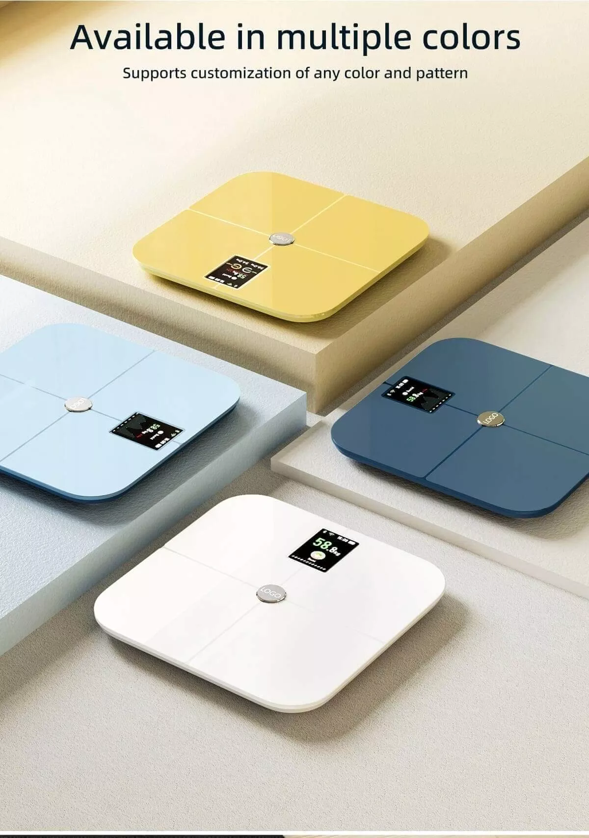 small bathroom scale, white bathroom scales, body fat muscle mass scale