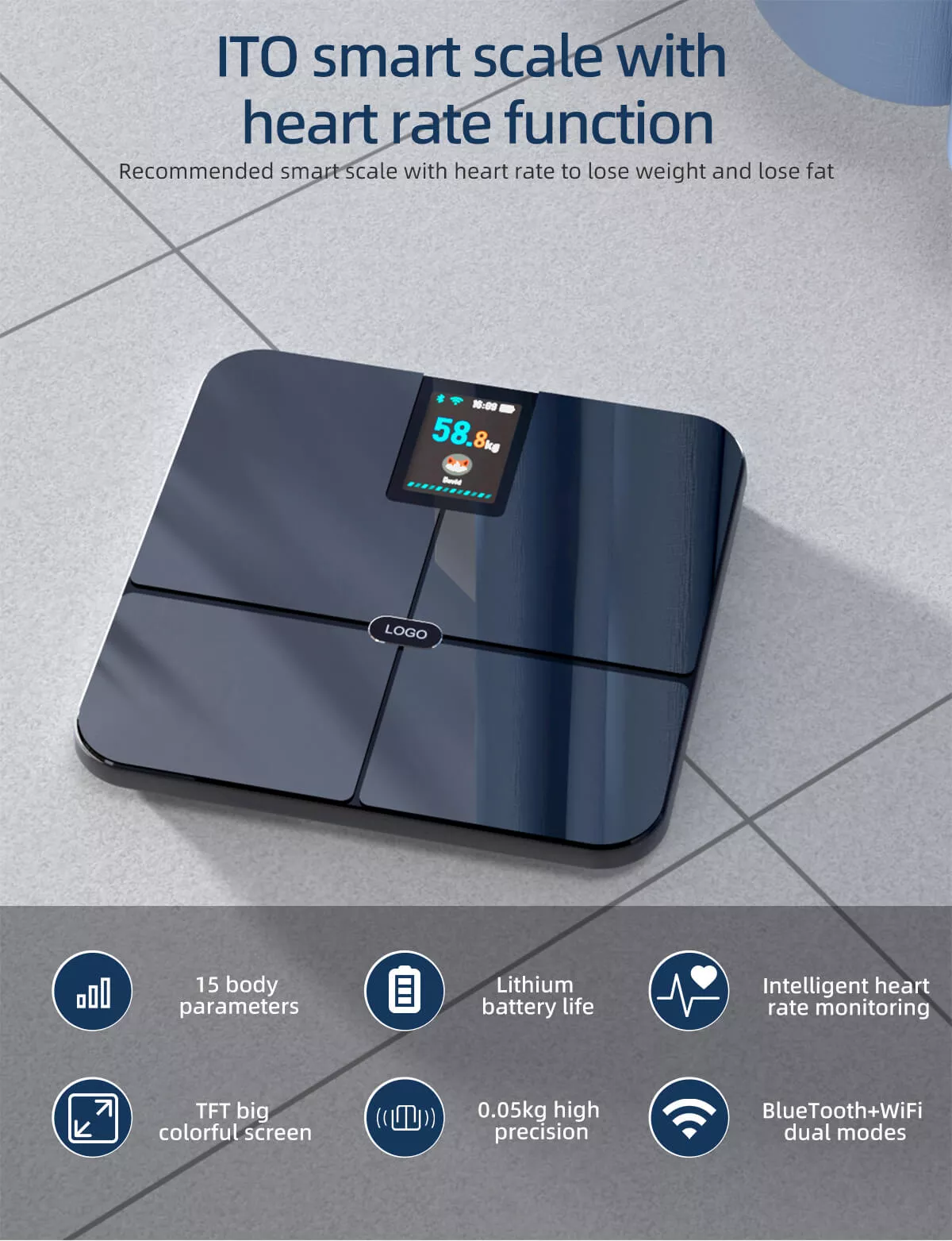 bluetooth body scale, home bathroom scales, bluetooth smart scale