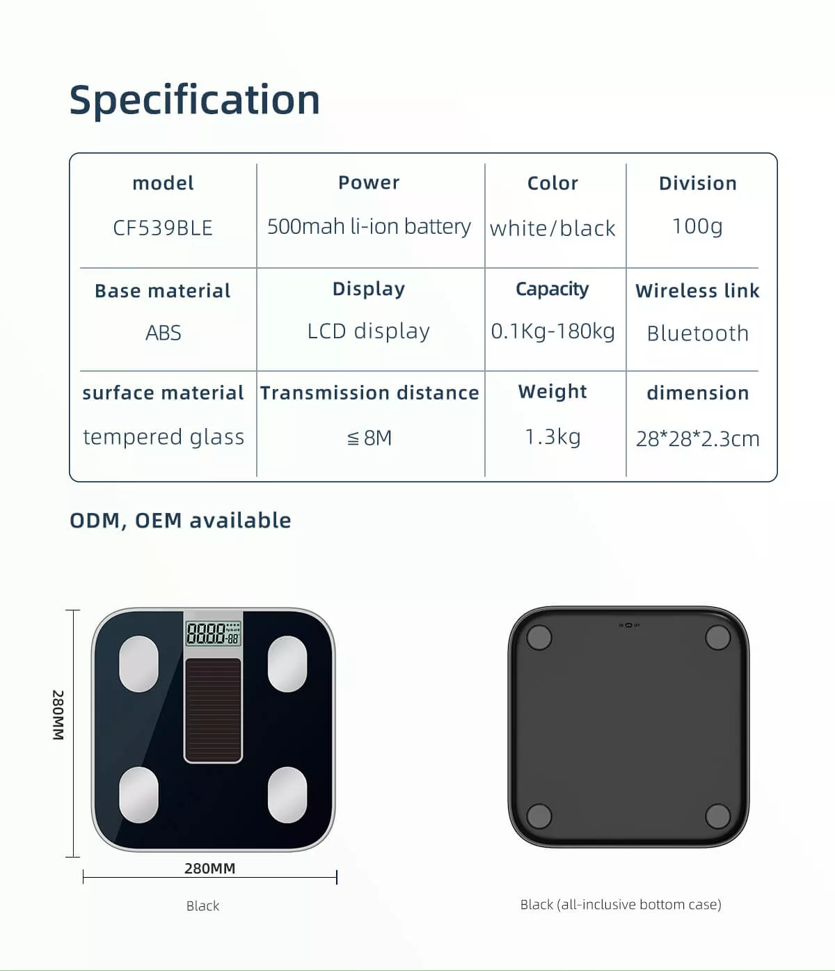 bioimpedance scale, bia scale, bluetooth bathroom scale