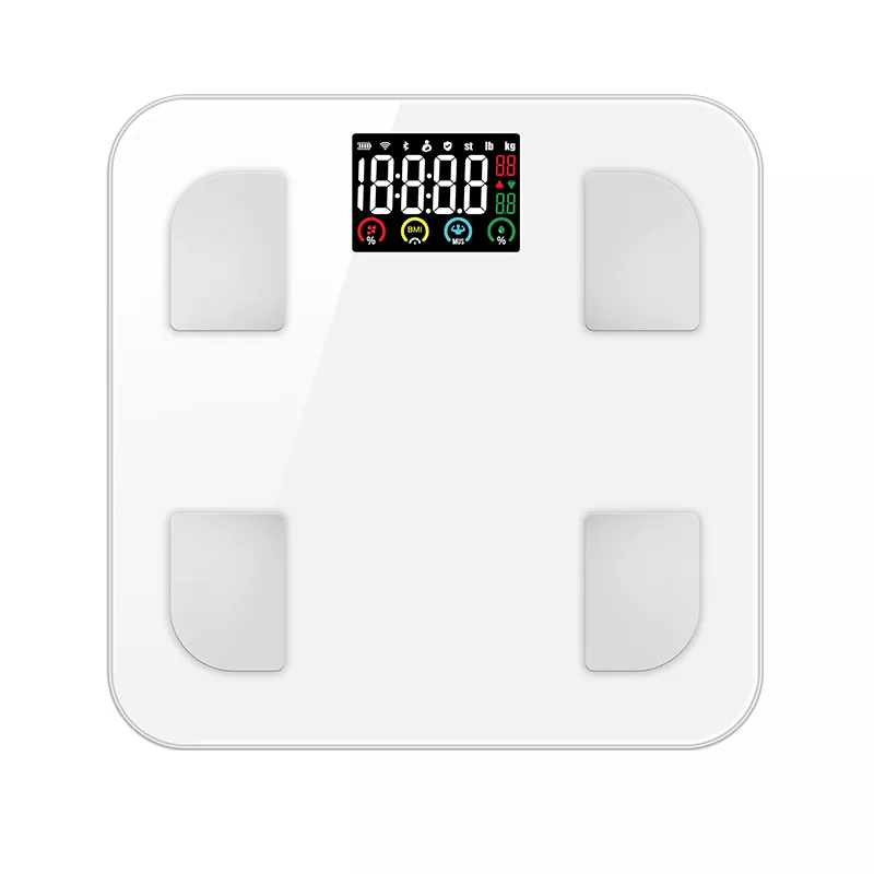 180kg 3.4 inch VA colorful screen bluetooth best bathroom scale body weighing scale for human