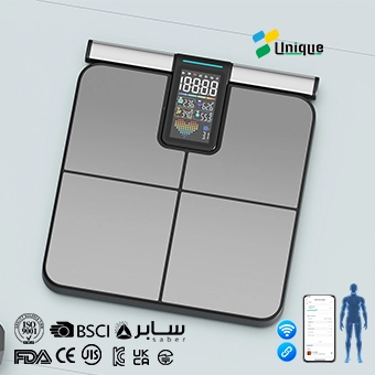 Electrode strip body fat scale